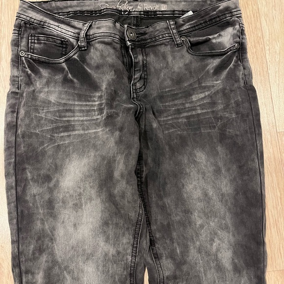 Revolution by REVOLT black acid wash jean - Picture 5 of 9